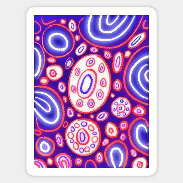 Glow Abstract Sticker by Minxylynx4